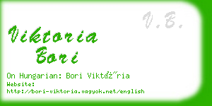 viktoria bori business card